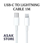 تصویر کابل USB-C به لایتنینگ 1 متری مناسب آیفون و آیپد با برند ASAK STORE