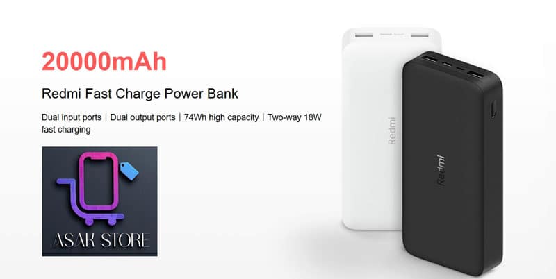 " مشخصات فنی پاوربانک شیائومی ردمی 20000 میلیآمپر با جزئیات ظرفیت، ابعاد و ویژگیهای شارژ"